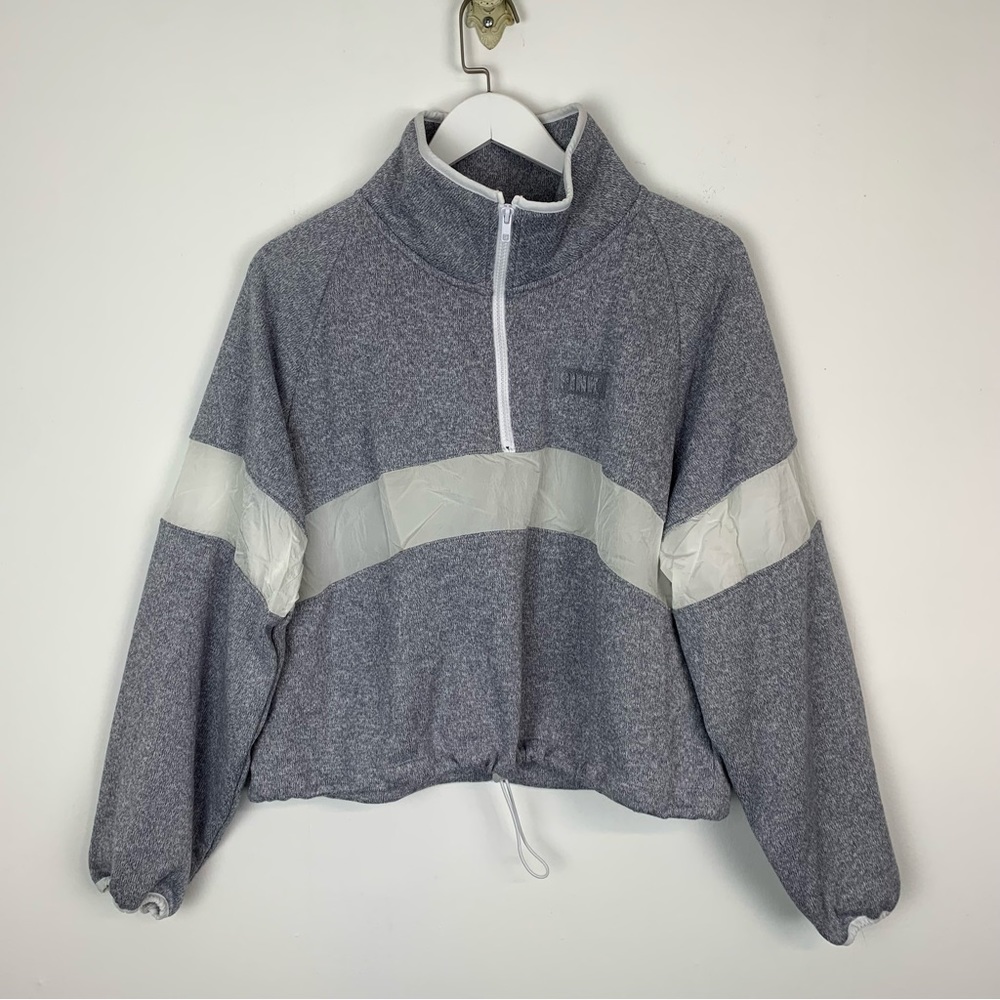 PINK Victoria’s Secret Quarter Zip Sweatshirt Large NWT